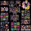 Spooky Neon Halloween Bundle Mama Mini Coquette Floral Ghost SVG