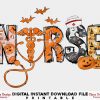 Spooky Nurse Halloween PNG Design for Sublimation Retro Style