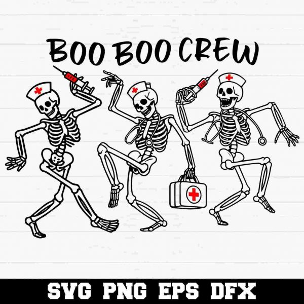 Spooky Nurse Skeleton SVG PNG Cut File for Halloween Cricut