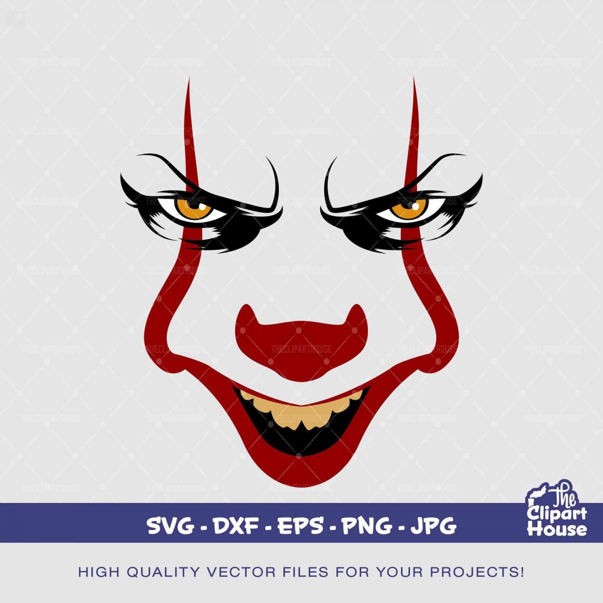 Spooky Pennywise Ghost svg for Halloween Decor