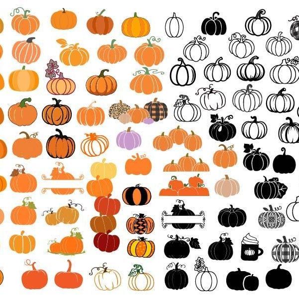 Spooky Pumpkin Bundle SVG PNG Clipart for Cricut