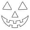 Spooky Pumpkin Face Svg Outline Jack O Lantern Svg Halloween Cut File