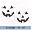 Spooky Pumpkin Faces Svg for Halloween JackOLantern Boy and Girl Svg