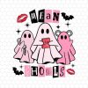 Spooky Retro Halloween Ghost Svg Cute Pink Ghouls Pumpkin Svg