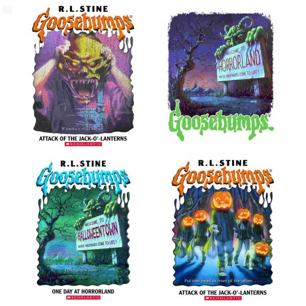 Spooky RLStine Goosebumps Halloween Bundle Horror Book More Png