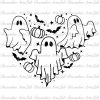 Spooky Season Ghost SVG for Kids Halloween Shirts Boo Clip Art PNG