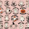 Spooky Season Halloween SVG PNG Bundle 20 Retro Designs for Cricut