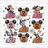 Spooky Season Mouse Pumpkin Friends SVG for Retro Halloween Fun