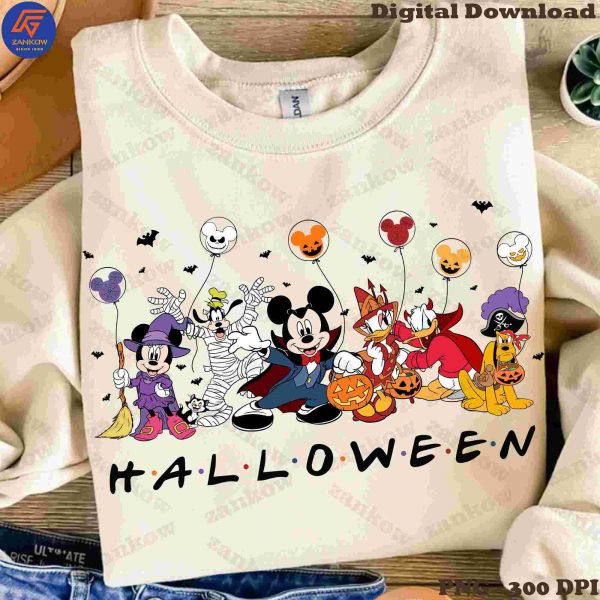 Spooky Season Retro Halloween Friends SVG PNG Digital Downloads