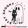 Spooky Season SVG PNG Cute Funny Halloween Boo Ghost Vibes Cricut