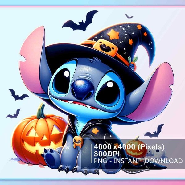 Spooky Season SVG Stitch Witch Halloween Sublimation Design