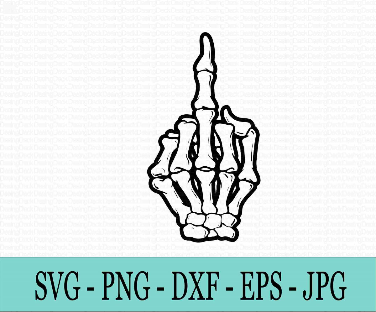 Spooky Skeleton Hand SVG PNG EPS DXF JPG Instant Download