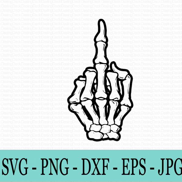 Spooky Skeleton Hand SVG PNG EPS DXF JPG Instant Download