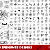 Spooky Spider Web Bundle SVG PNG Clipart for Halloween Cricut