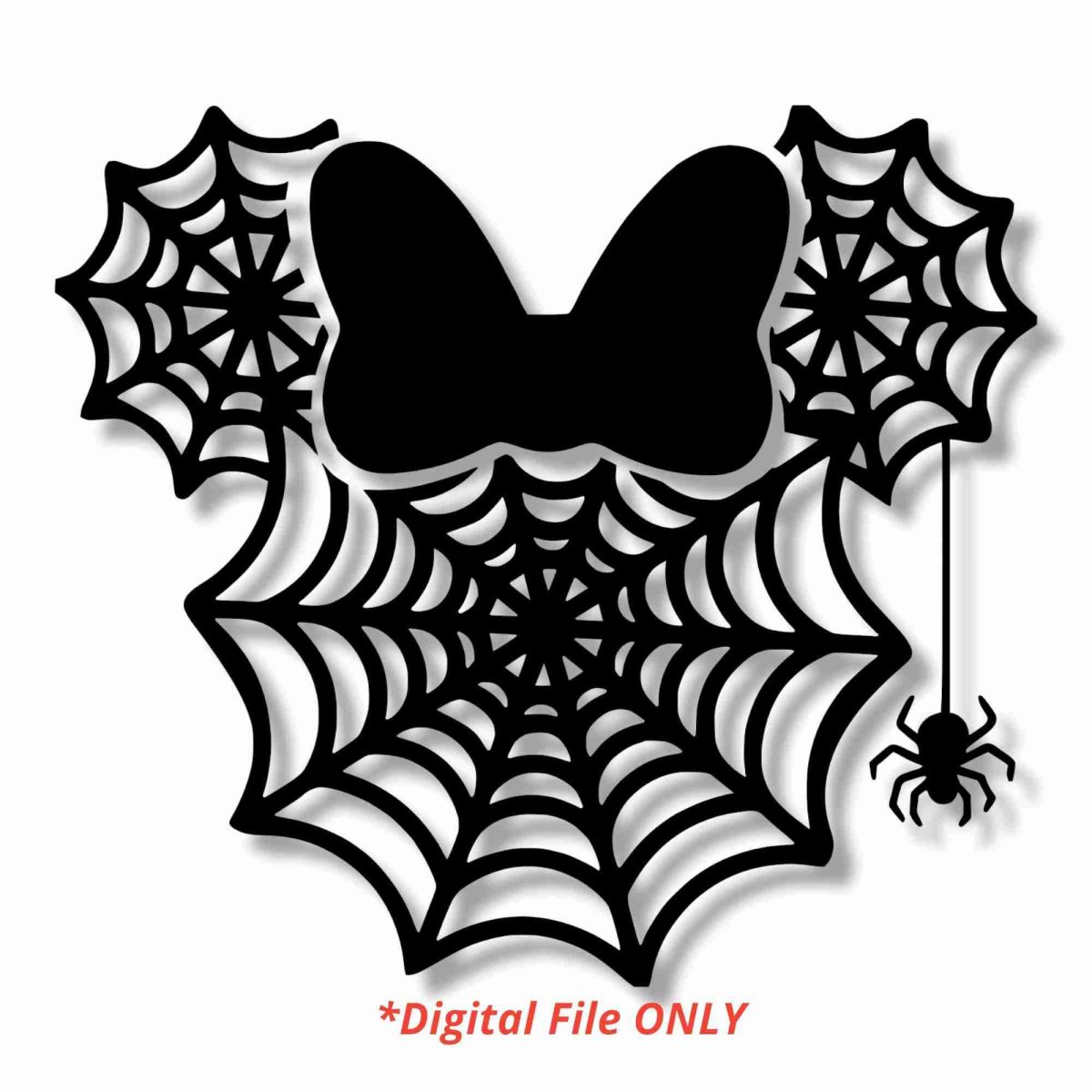 Spooky Spiderweb Halloween SVG Design Cricut Digital Download