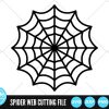 Spooky Spiderweb SVGs Halloween Web Cut Files Creepy Spider PNGs