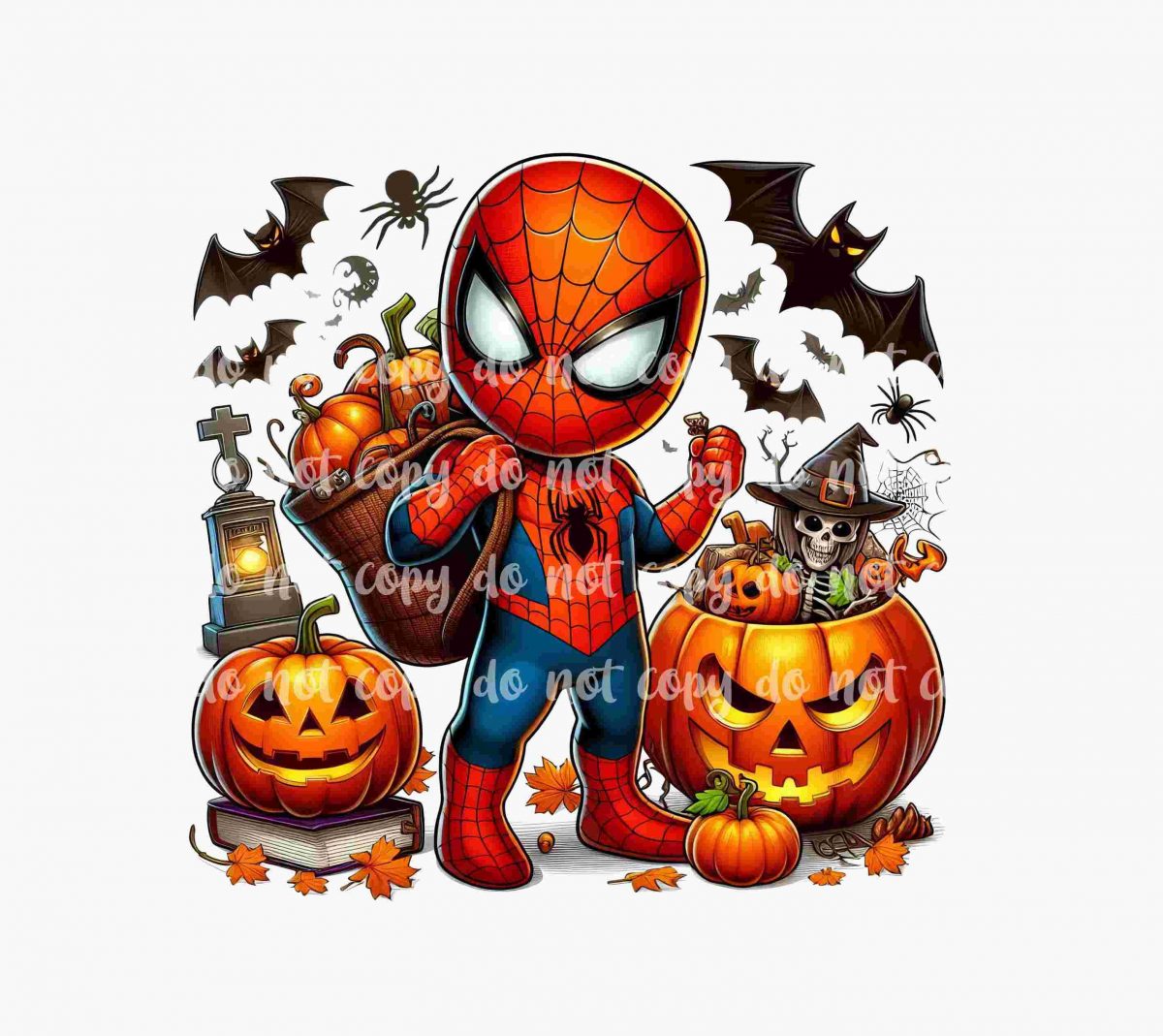 Spooky Superhero Design in PNG Format