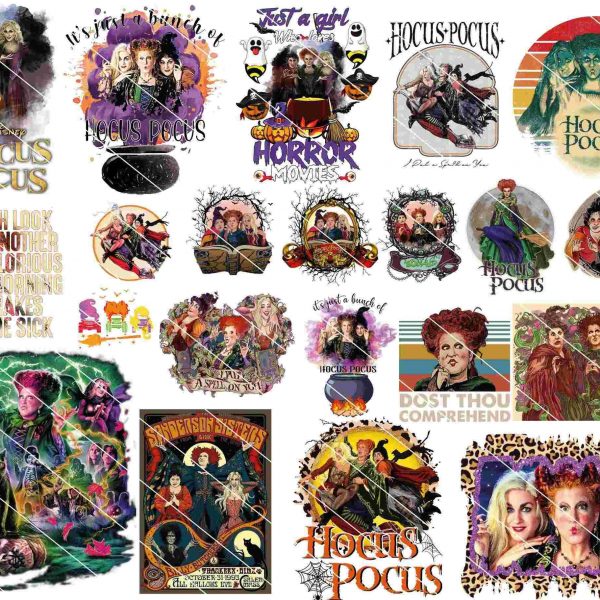 Spooky SVG Bundle Halloween PNG Sanderson Sisters Witchy Sublimation