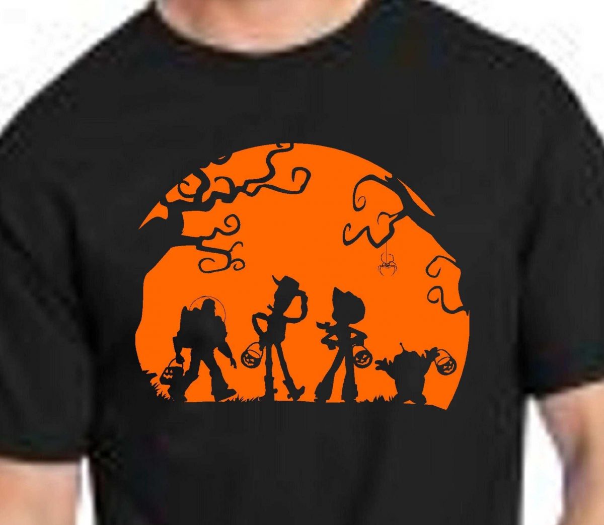 Spooky SVG Toy Story Sunset Silhouette Halloween Decal Clipart