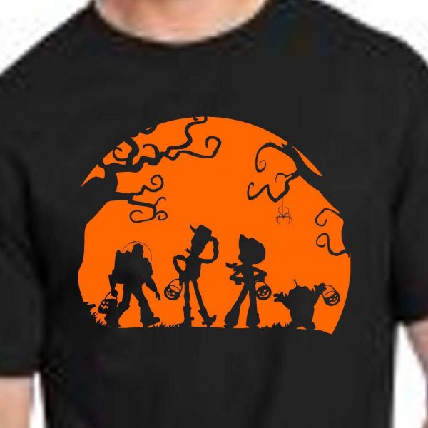 Spooky SVG Toy Story Sunset Silhouette Halloween Decal Clipart