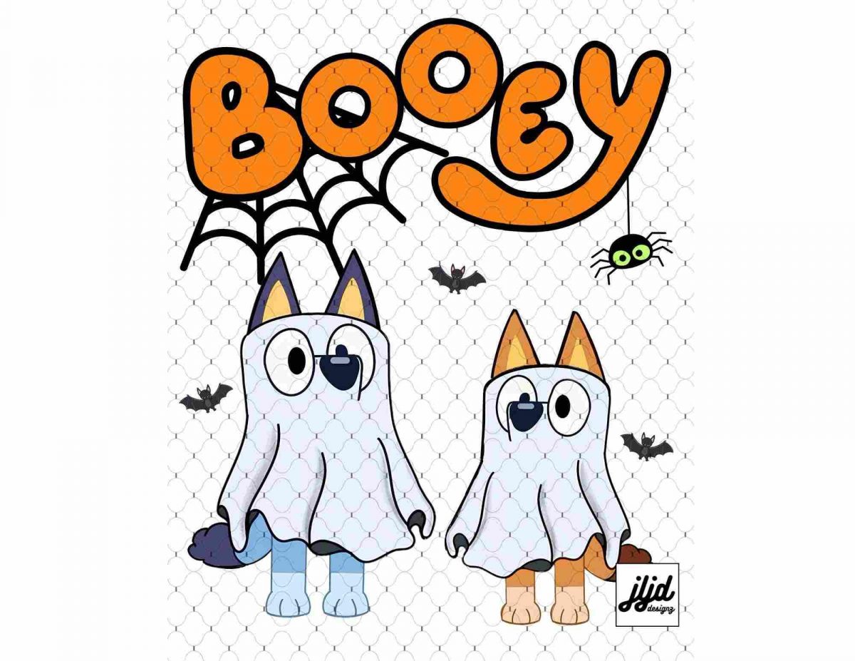 Spooky Vibes Retro Dog Ghost Spider Bats SVGPNG Transfer Prints