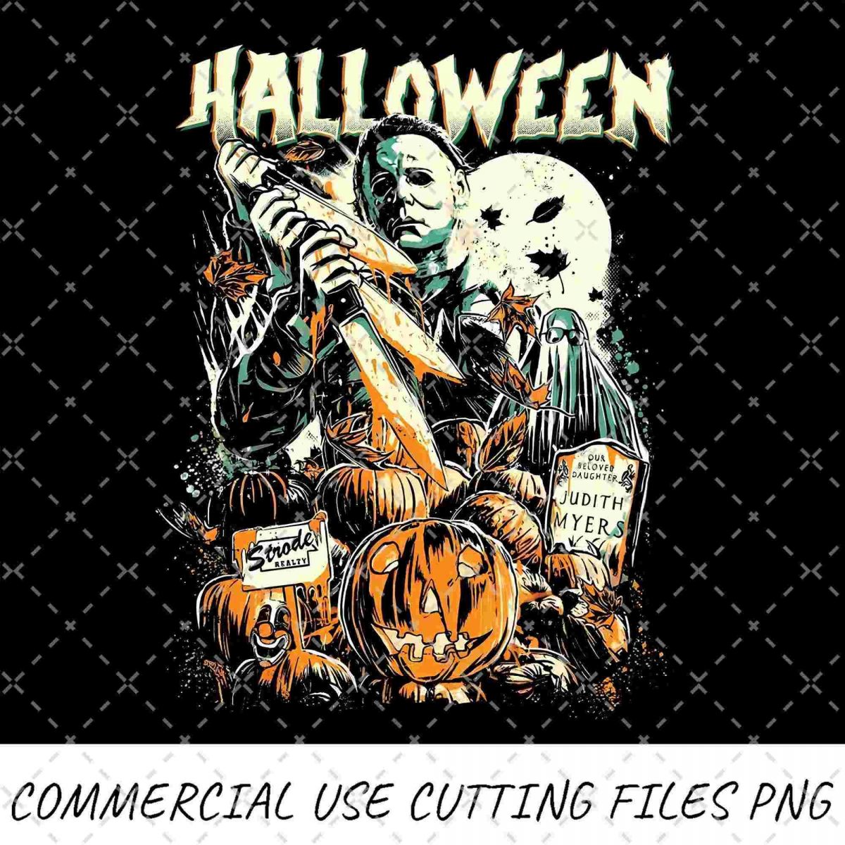 Spooky Vintage Michael Myers Halloween SVG Horror Movie Characters