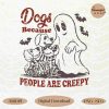 Spooky Vintage Retro Halloween Dog Mama Ghost Shirt Design SVG PNG