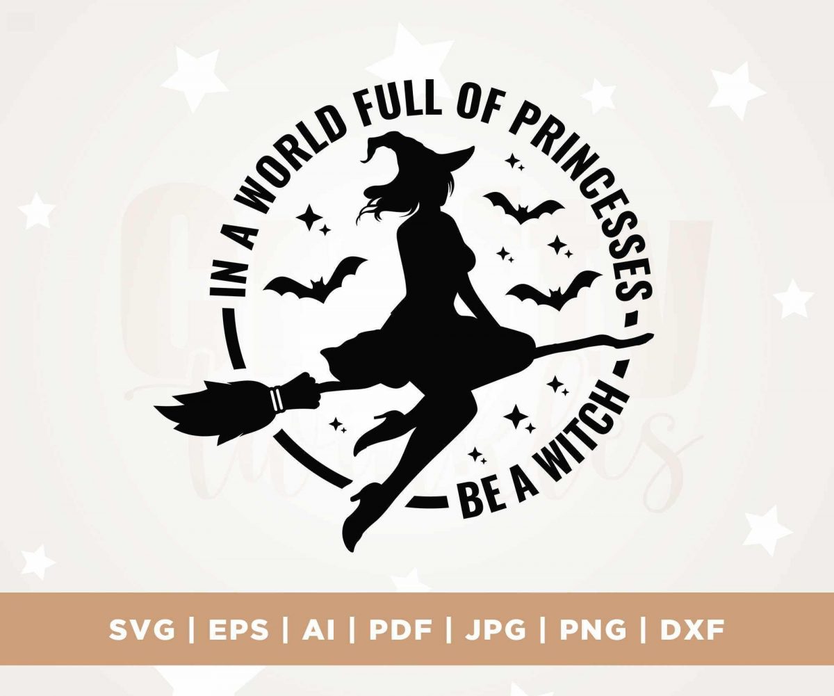 Spooky Witch SVG Halloween Princess Sublimation Cricut PNG