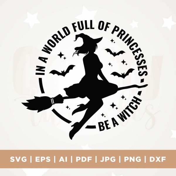 Spooky Witch SVG Halloween Princess Sublimation Cricut PNG