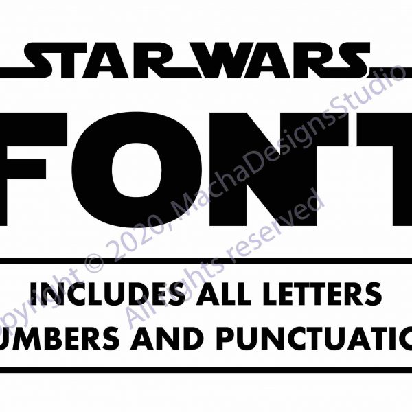 Star Wars Alphabet SVG Digital Download for Star Wars Font Letters