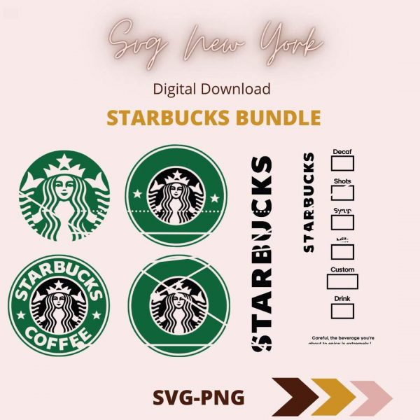 Starbucks Logo Bundle SVG PNG Ai Cut File for Cricut Silhouette