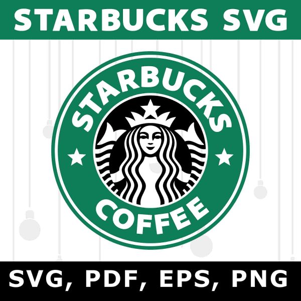 Starbucks SVG Cut Files for Cricut Silhouette Coffee Font Logo