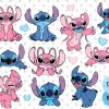 Stitch Angel SVG Bundle 11pcs for Ohana couples family trip shirts