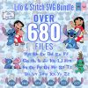 Stitch SVG PNG Bundle Cricut Sublimation Cut Files Clipart Font