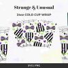 Strange & Unusual Cold Cup svg Design, Gothic Creepy Cold Cup Design, Beetle Inspired svg, Cold Cup svg, No Hole, Cricut Cutting 24oz Venti