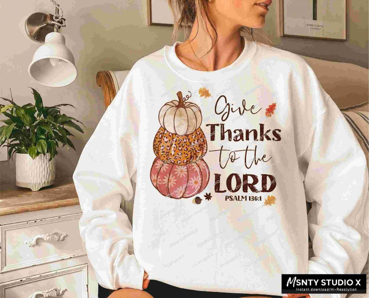 Thanksgiving Sublimation Whimsical Fall Pumpkin Stack PNG Design