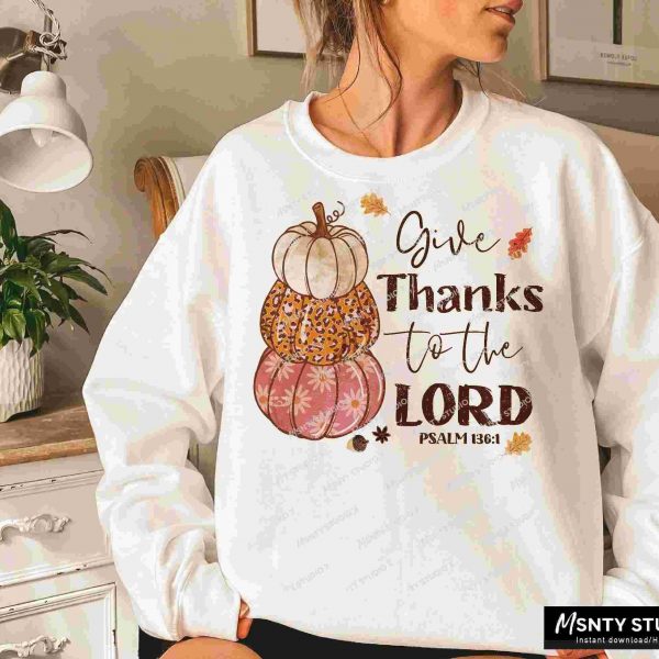 Thanksgiving Sublimation Whimsical Fall Pumpkin Stack PNG Design