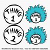 Thing 1 Thing 2 SVG Png Bundle High Quality Formats