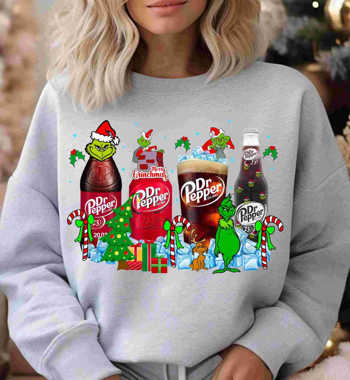 Trending Grinchmas Dr Pepper Christmas Sublimation PNGs