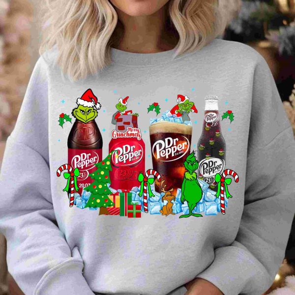 Trending Grinchmas Dr Pepper Christmas Sublimation PNGs