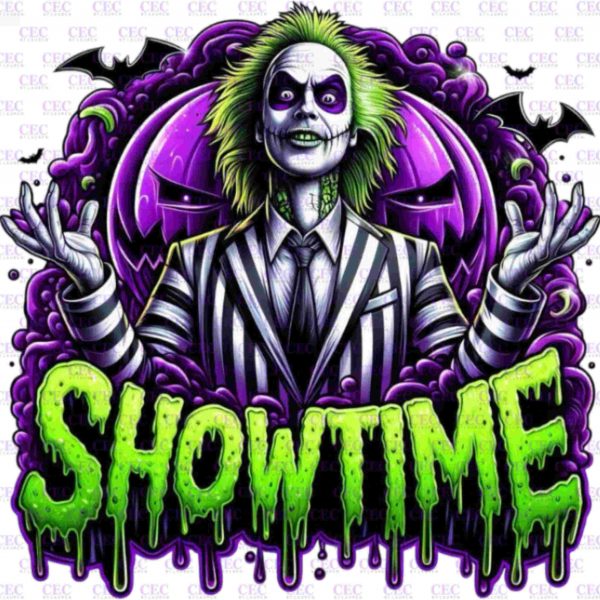 Trending, Halloween Beetlejuice graffiti, showtime, PNG, Halloween, Beetlejuice, Sublimation, Print, DTF, UVDTF, birthday, crafts.