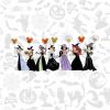 Trendy Halloween Princesses Witch Retro Spooky Season PNGs