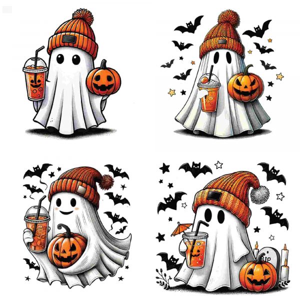 Trendy Halloween SVG and PNG Collection for Ghostly Coffee Lovers