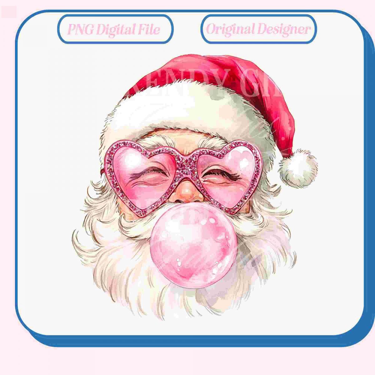 Trendy Retro Holidays SVG Vintage Santa Coquette Pink Christmas