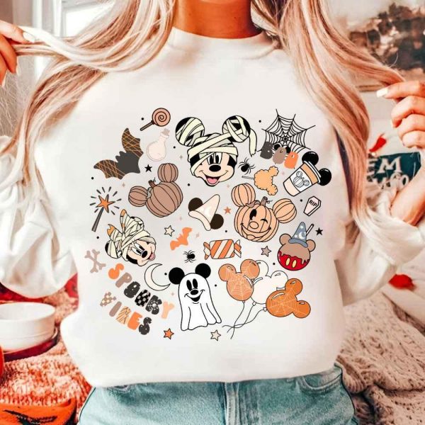 Trendy Retro Micey Mouse Halloween Spooky Vibes SVG