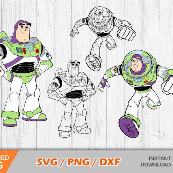 Ultimate Buzz Lightyear Clipart Bundle Toy Story SVG Cut Files for