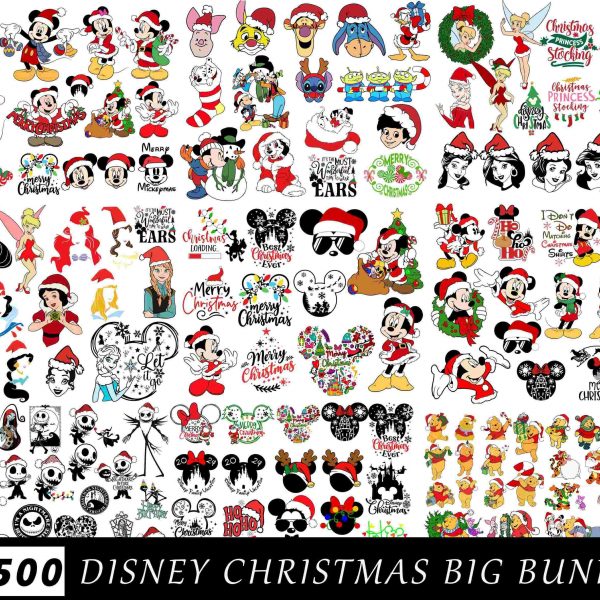 Ultimate Christmas Bundle Festive Svg Mickey Friends Holiday Squad