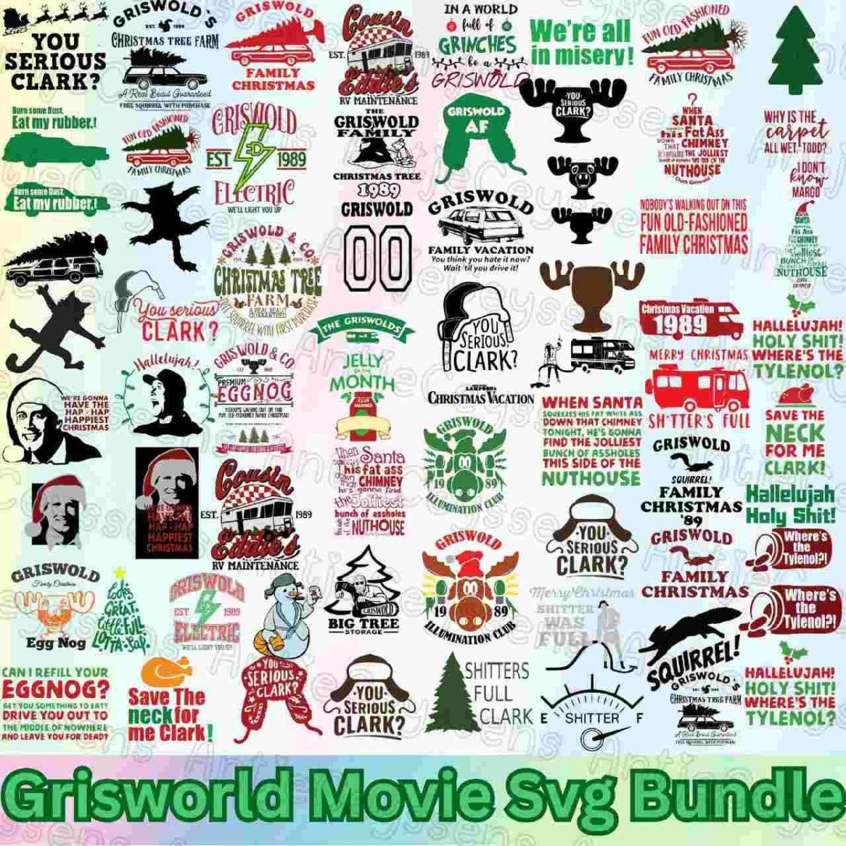 Ultimate Christmas Bundle Griswold PNGs Tree Farm SVGs