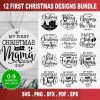 Ultimate Christmas SVG Bundle Ornaments Believe Cut Files