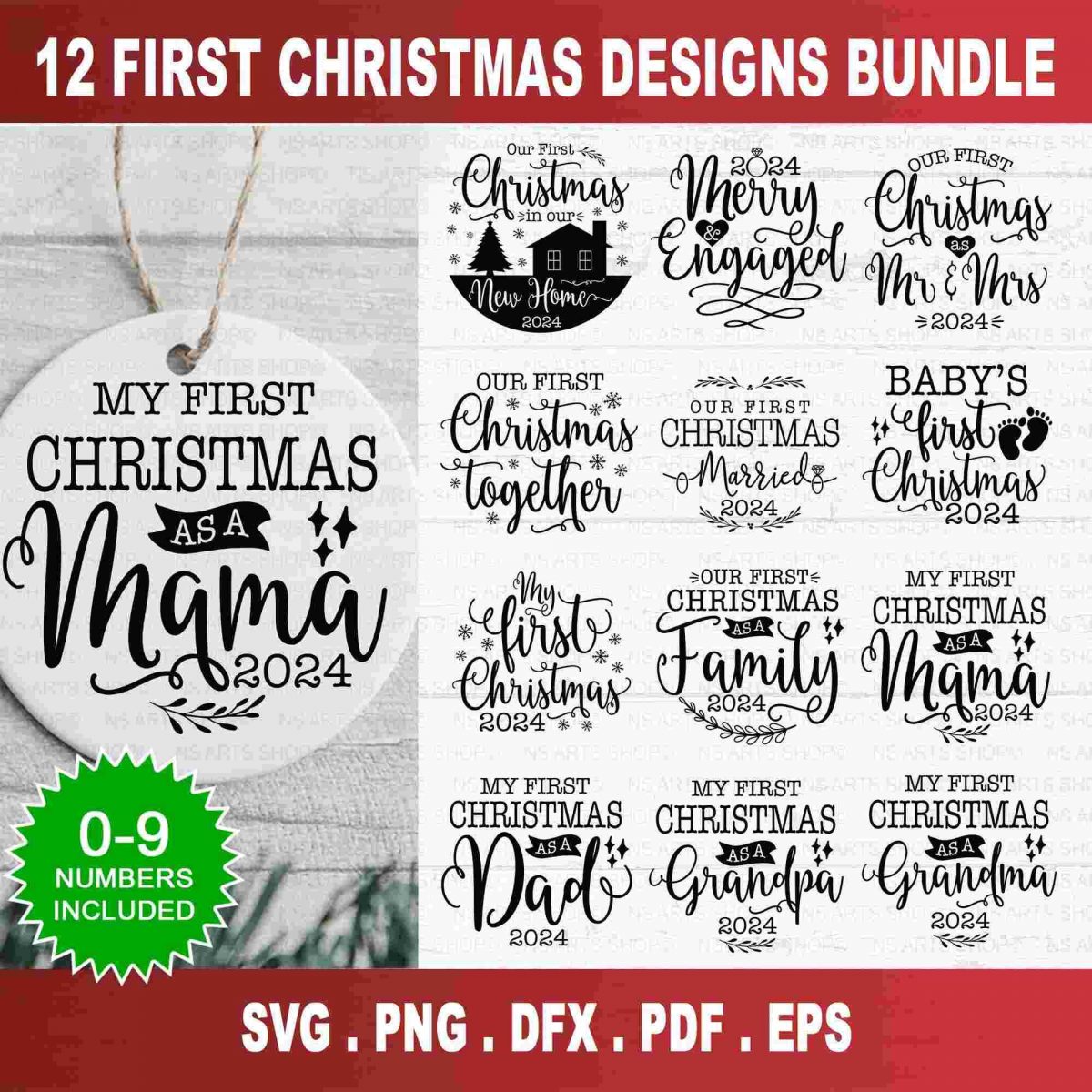 Ultimate Christmas SVG Bundle Ornaments Believe Cut Files